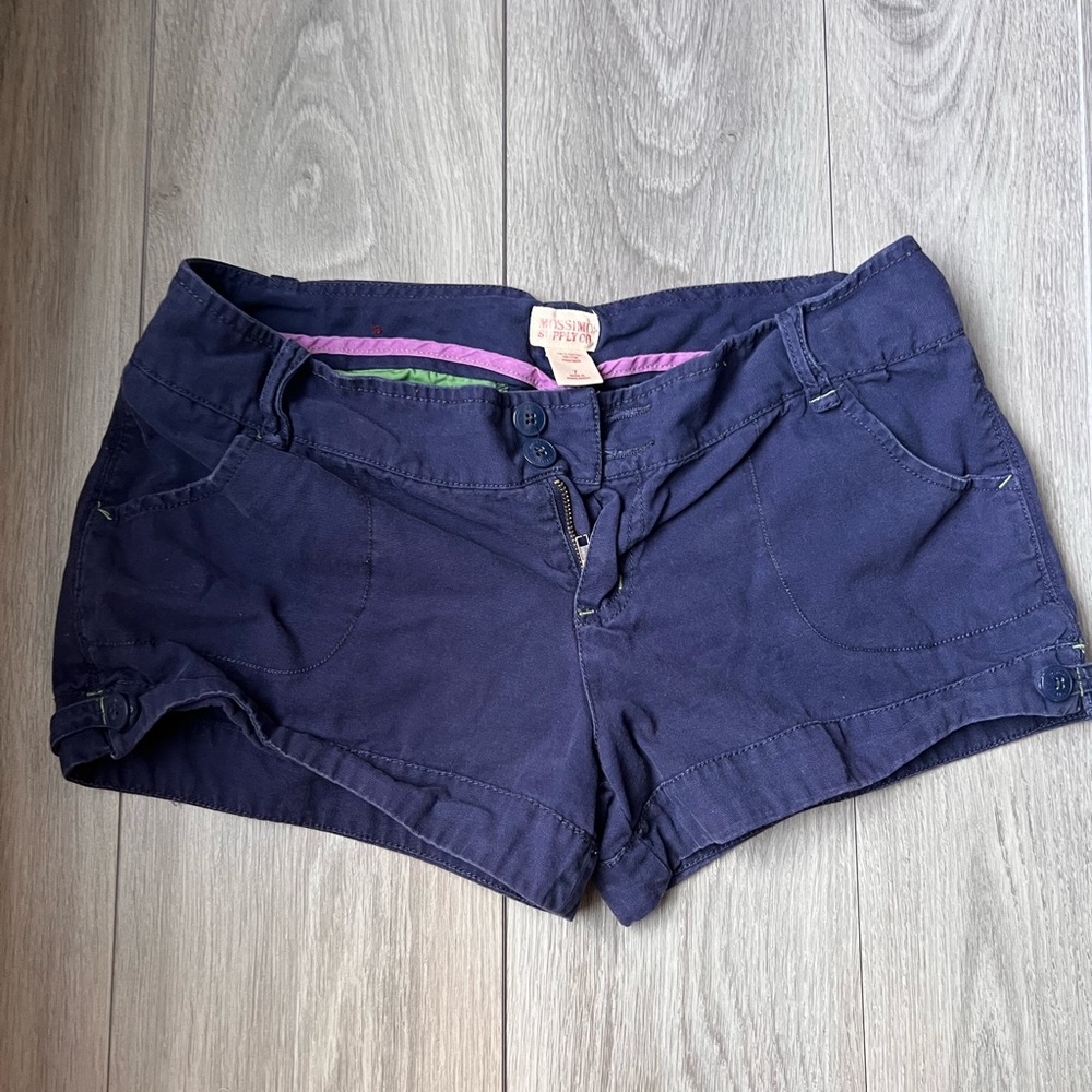 Mossimo Supply Co. Dark Blue Jean Shorts